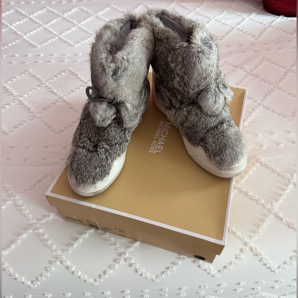MICHAEL Michael Kors Nala Ankle Fur Boots